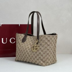Replica di lusso Borse tote media Gucci 855279 GG Marmont Marrone Imitazioni Cloni Borse tote media Gucci 855279 GG Marmont Marrone firmate