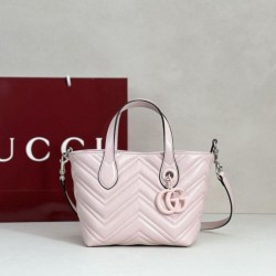 Bora Pari all'originale replica tote piccola Gucci GG Marmont 855391 Rosa