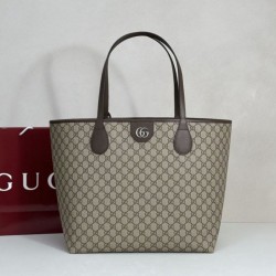Cloni Borse tote media Gucci Ophidia marrone firmate