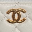 Beauty case piccolo Chanel con tracolla a catena Ap3940 Bianco