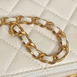 Beauty case piccolo Chanel con tracolla a catena Ap3940 Bianco