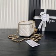 Beauty case piccolo Chanel con tracolla a catena Ap3940 Bianco