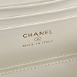 Beauty case piccolo Chanel con tracolla a catena Ap3940 Bianco