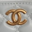 Beauty case piccolo Chanel con tracolla a catena Ap3940 Blu