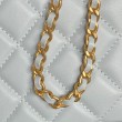 Beauty case piccolo Chanel con tracolla a catena Ap3940 Blu