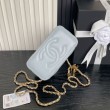 Beauty case piccolo Chanel con tracolla a catena Ap3940 Blu