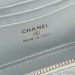 Beauty case piccolo Chanel con tracolla a catena Ap3940 Blu