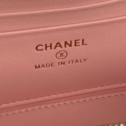 Beauty case piccolo Chanel con tracolla a catena Ap3940 Rosa