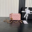 Beauty case piccolo Chanel con tracolla a catena Ap3940 Rosa