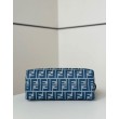 Borsa a mano media Fendi By The Way morbida blu