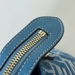 Borsa a mano media Fendi By The Way morbida blu