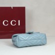 Borsa a tracolla piccola Gucci GG Marmont 855391 Blu