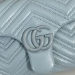 Borsa a tracolla piccola Gucci GG Marmont 855391 Blu