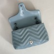 Borsa a tracolla piccola Gucci GG Marmont 855391 Blu