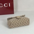Bora Pari all'originale replica a tracolla piccola Gucci GG Marmont 855391 Marrone
