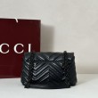Borse Firmate Replica a tracolla piccola Gucci GG Marmont 855391 Nero
