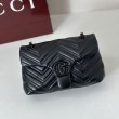Borse Firmate Replica a tracolla piccola Gucci GG Marmont 855391 Nero