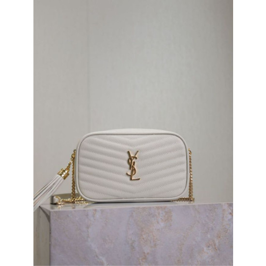 Borse Firmate Replica a tracolla Trapuntato Lou Mini YSL Saint Laurent Bianco Borse Firmate Replica a tracolla Trapuntato Lou Mini YSL Saint Laurent Bianco
