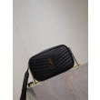 Borsa a tracolla Trapuntato Lou Mini YSL Saint Laurent Nero