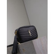 Borsa a tracolla Trapuntato Lou Mini YSL Saint Laurent Nero