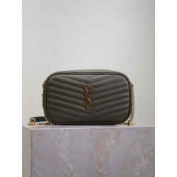 Borsa a tracolla Trapuntato Lou Mini YSL Saint Laurent Verde