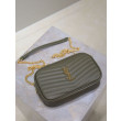 Borsa a tracolla Trapuntato Lou Mini YSL Saint Laurent Verde Borsa a tracolla Trapuntato Lou Mini YSL Saint Laurent Verde