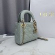 Borsa Dior Lady Dior Mini Cannage Verde