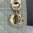 Borsa Dior Lady Dior Mini Cannage Verde