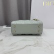 Borsa Dior Lady Dior Mini Cannage Verde