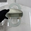 Borsa Dior Lady Dior Mini Cannage Verde