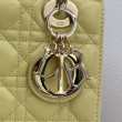 Borsa Dior Lady Dior Piccolo Cannage Gialla