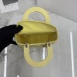 Borsa Dior Lady Dior Piccolo Cannage Gialla