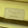 Borsa Dior Lady Dior Piccolo Cannage Gialla