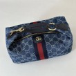 Qualità superiore replica media Gucci Vanity con manico superiore 857799 Blu