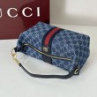 Qualità superiore replica media Gucci Vanity con manico superiore 857799 Blu