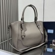 Borsa tote grande Prada 1BG602 Grigia