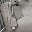 Borsa tote grande Prada 1BG602 Grigia