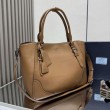 Borse Replica tote grande Prada 1BG602 Marrone