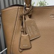 Borse Replica tote grande Prada 1BG602 Marrone
