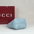 Borsa tote piccola Gucci GG Marmont 855391 Blu