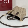 Borsa tote piccola Gucci GG Marmont 855391 Marrone