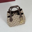 Borsa tote piccola Gucci GG Marmont 855391 Marrone