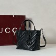 Borsa tote piccola Gucci GG Marmont 855391 Nero