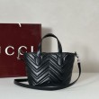 Borsa tote piccola Gucci GG Marmont 855391 Nero