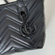 Borsa tote piccola Gucci GG Marmont 855391 Nero