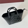 Borsa tote piccola Gucci GG Marmont 855391 Nero