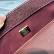 Borse Chanel 26P piccola con manico Coco AS6091 Borgogna