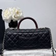 Borse Chanel 26P piccola con manico Coco AS6091 nera