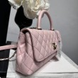 Borse Chanel 26P piccola con manico Coco AS6091 Rosa