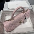 Borse Chanel 26P piccola con manico Coco AS6091 Rosa